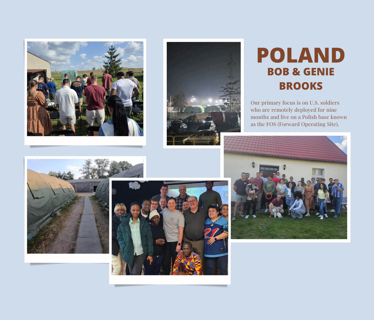 Bob and Genie Brooks Ministering in Poland