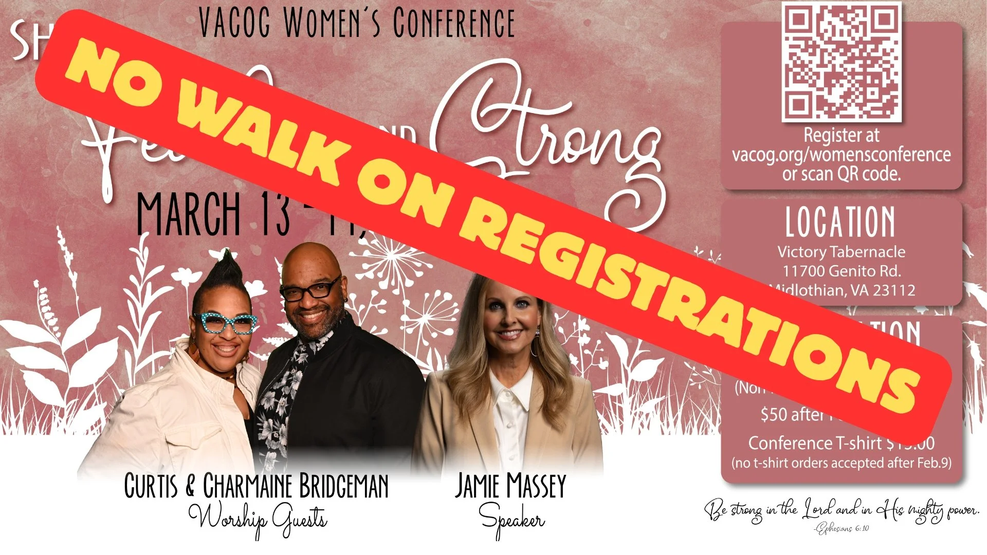 LAST CALL! -- 2026 Women's Conference