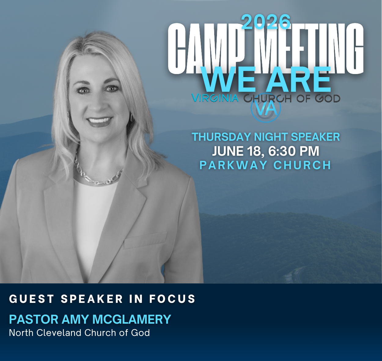 Guest Speaker at CM26 in Focus - Pastor Amy McGlamery