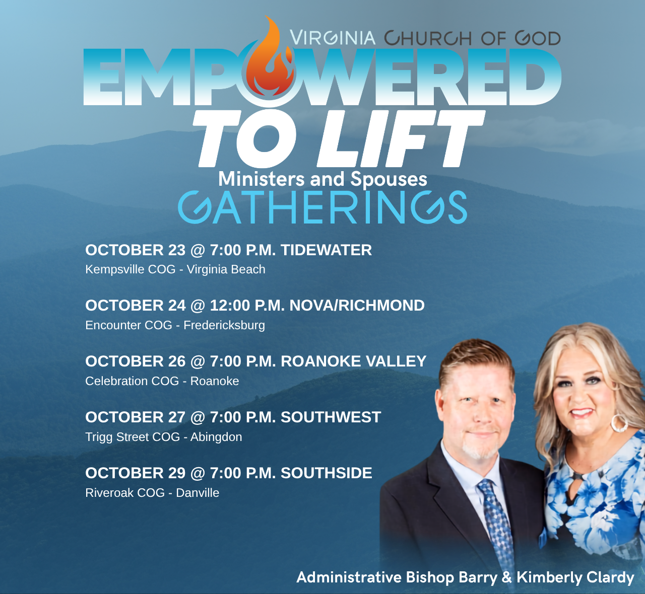 Empowered to LIFT: Ministers' Gatherings Across VA in October
