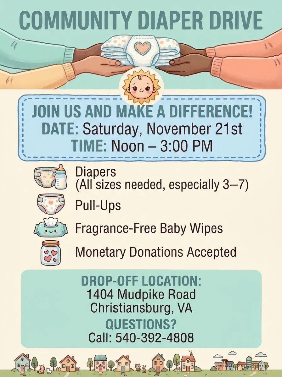 New Hope Church of God - Diaper Drive