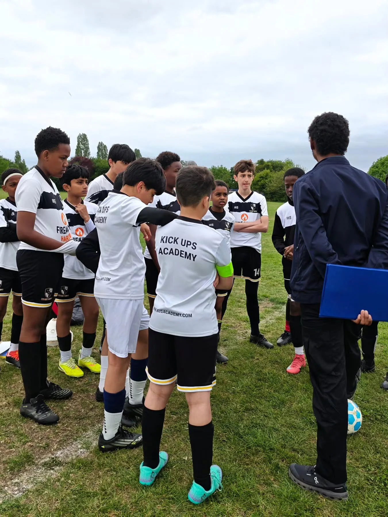 U12s football team 
Kick Ups Academy