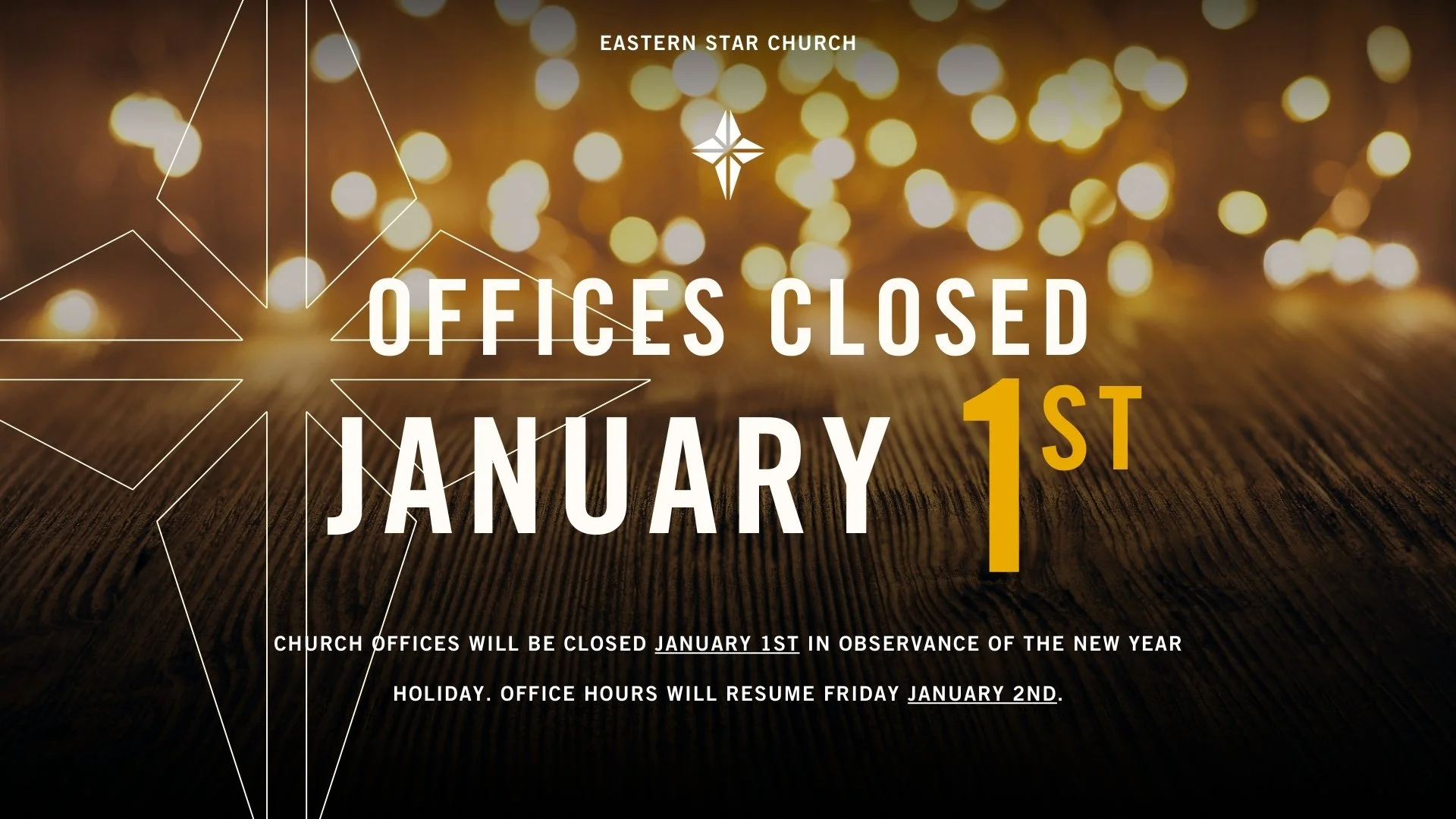 New Year's Day Office Closure