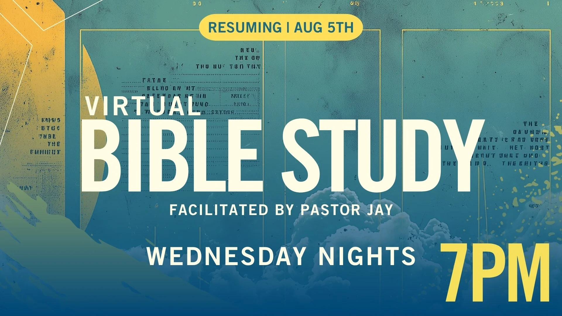 Virtual Bible Study w/ Pastor Jay