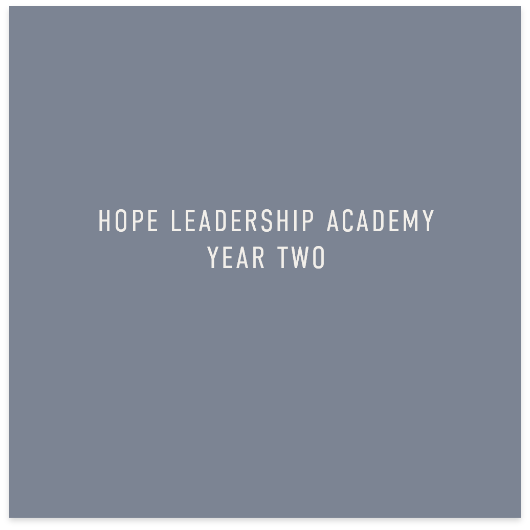 Hope Leadership Academy Year 2