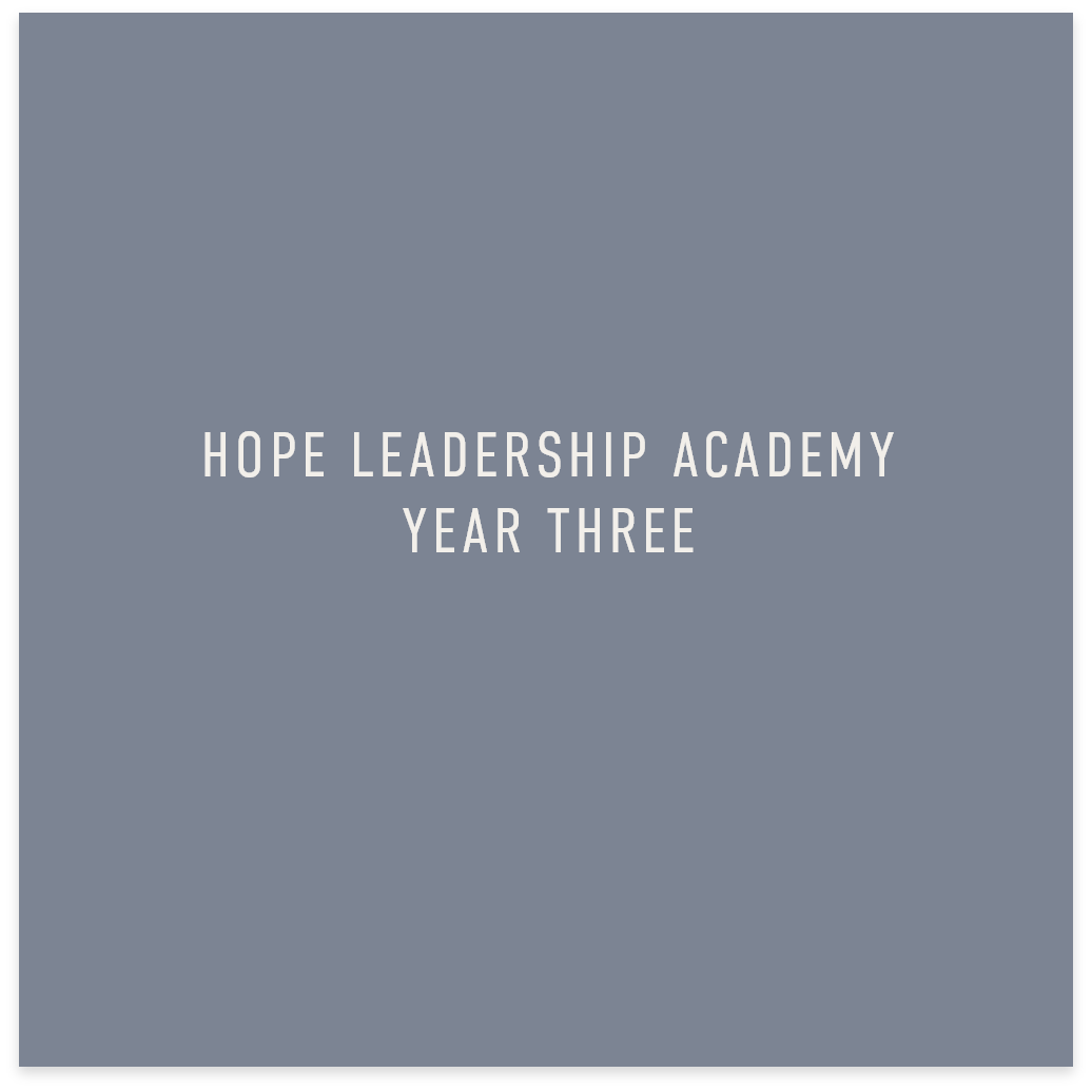Hope Leadership Academy Year 3