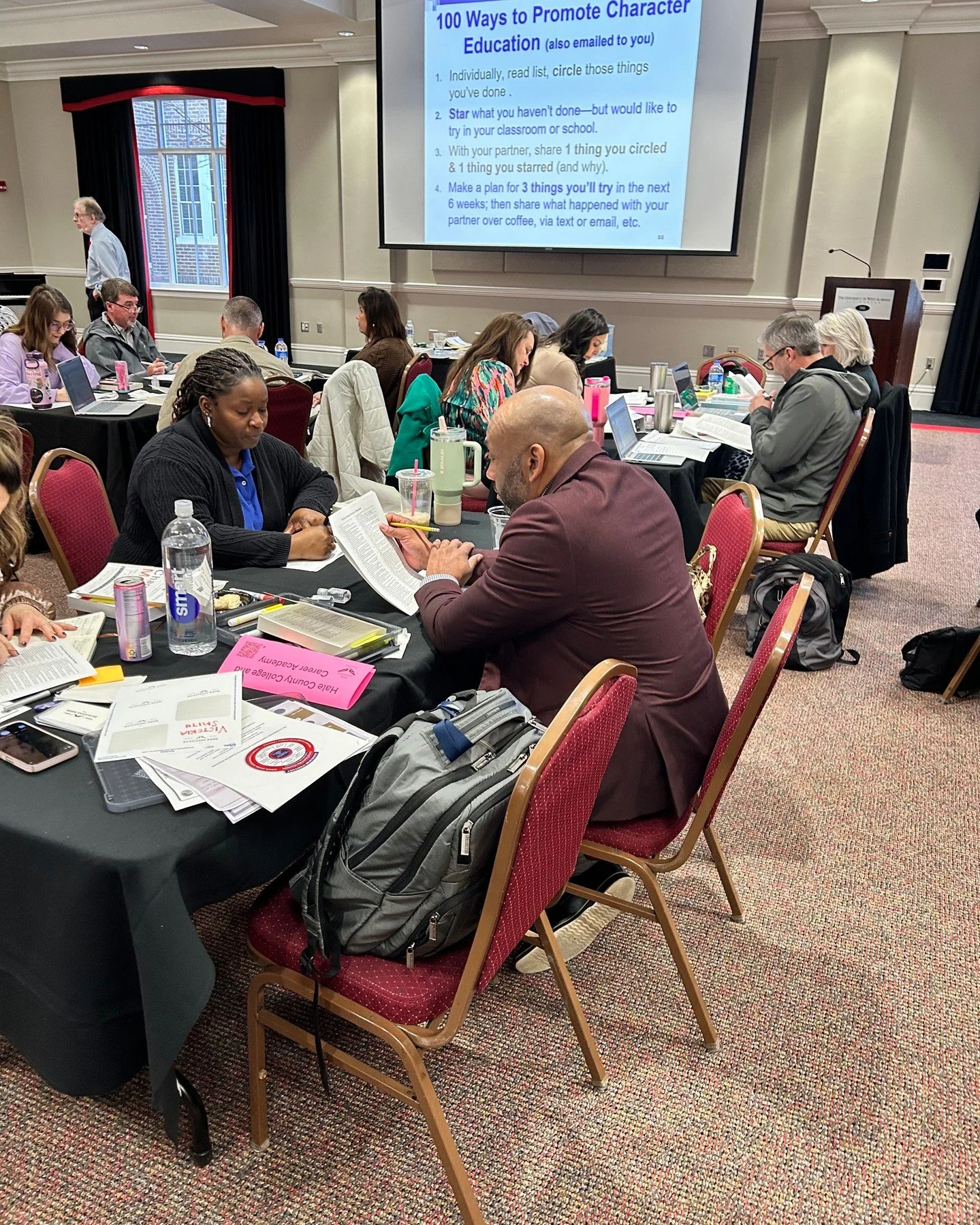 Kicked off 2026 with a great Year 1 Session at the University of West Alabama led by Dr. Tom Lickona featuring his book Character Matters.