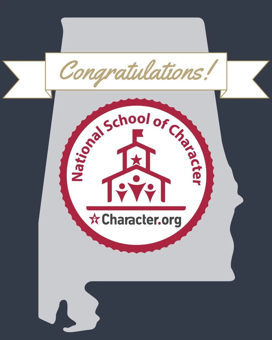 Congratulations to the following schools for being named 2026 National Schools of Character!

Cherokee Bend Elementary School
Hall-Kent Elementary School
Homewood Middle School
Shades Cahaba Elementary (renewal)
Vestavia Hills Elementary West (renewa