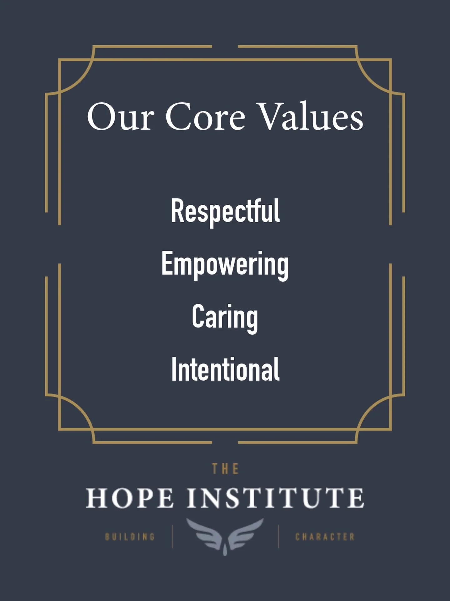 How we do the work matters just as much as the work we do. 🌱

At the Hope Institute, our core values guide how we work, how we build relationships, and how we show up for the educators and schools we serve.

We strive to be Respectful in our relatio