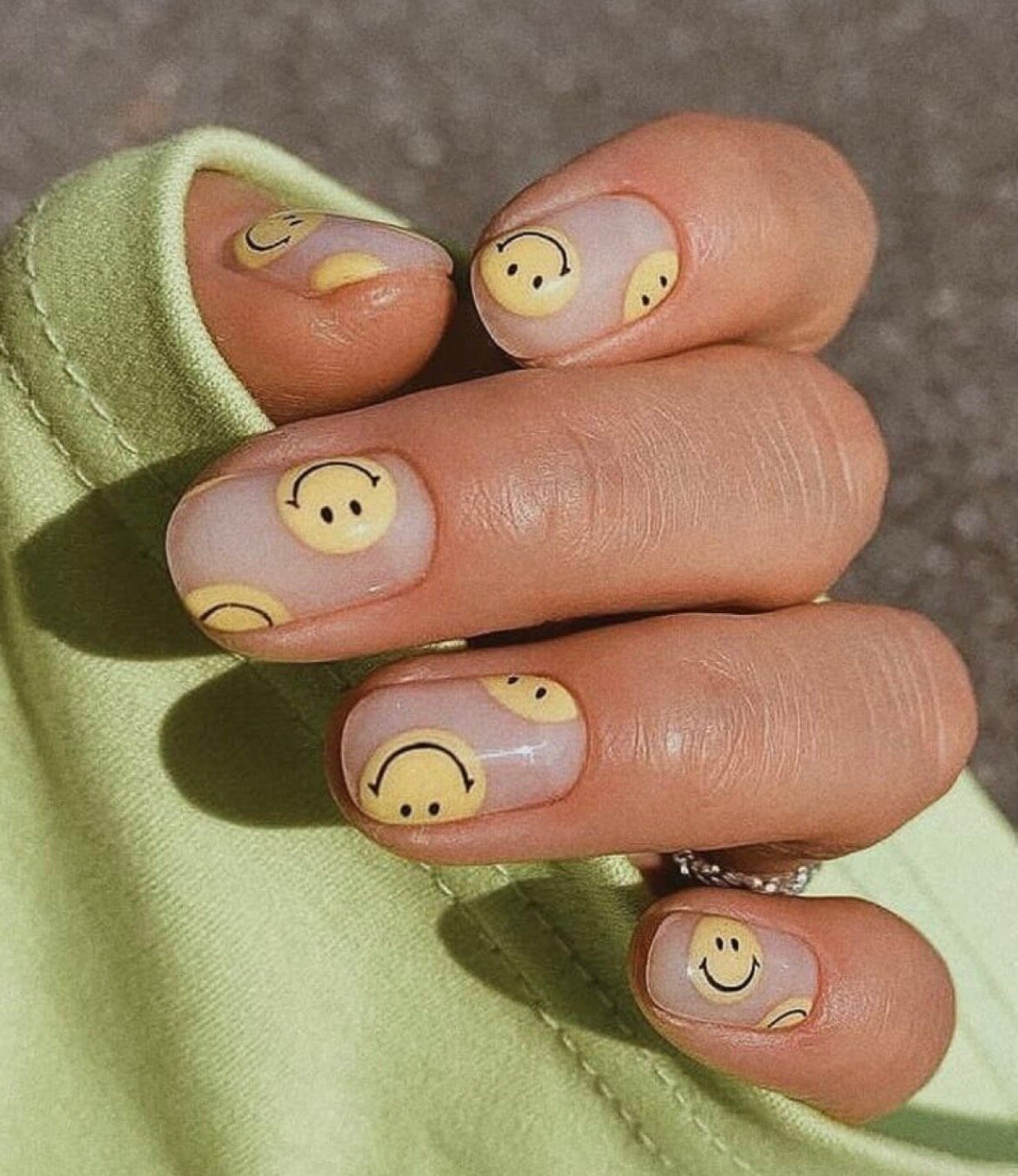 smile nail designs