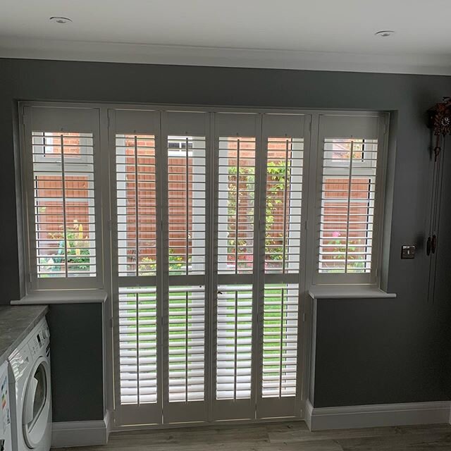 Not just for windows, these shutters look fabulous on patio doors #plantationshutters #homeimprovement #interiorsofinstagram #kent #brentwood #localbusiness #freequotes