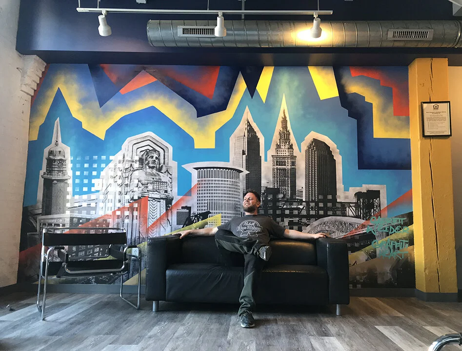 Bridge view Apartments Mural