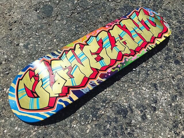 Skate decks are back! First deck is sold, thanks @spremulliartlab 😄, but I&rsquo;m hustling to make more. All @molotownorthamerica markers with a clear coat over top! Stay tuned ya&rsquo;ll. $120 each, more soon on my Etsy shop and CLE Clothing Stor