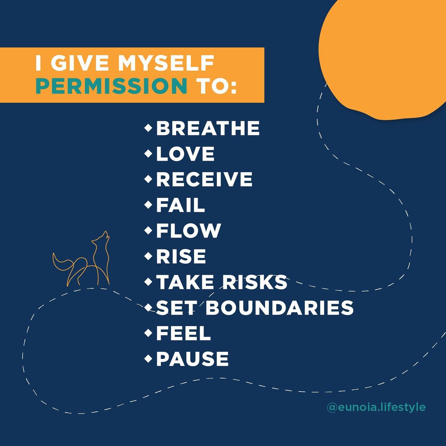 Give yourself permission to be human. 🤎🐺

💻Eunoialifestyle.com for free self care tools &amp; worksheets. 
-
#sabledanielle #permission #eunoialifestyle #takerisks #selflove #human #feel #pause #receive #fail #breathe #embrace #feel #humanexperien