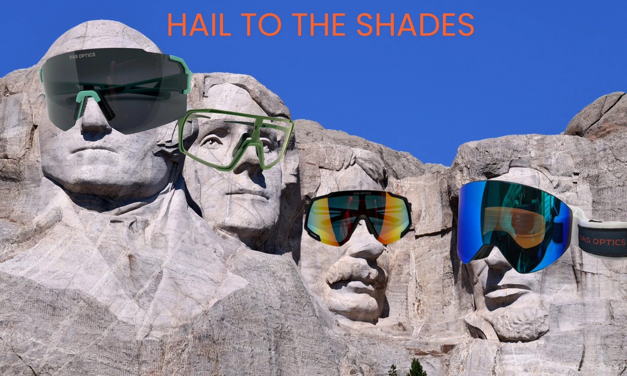 Hail to the Shades
20% off all goggles &amp; sunglasses this President's Day. Use code PREZ20 at checkout.
Every pair = $10 donated to a nonprofit YOU choose.
Orders over $200 ship free.
Link in bio 👆or dasoptics.net