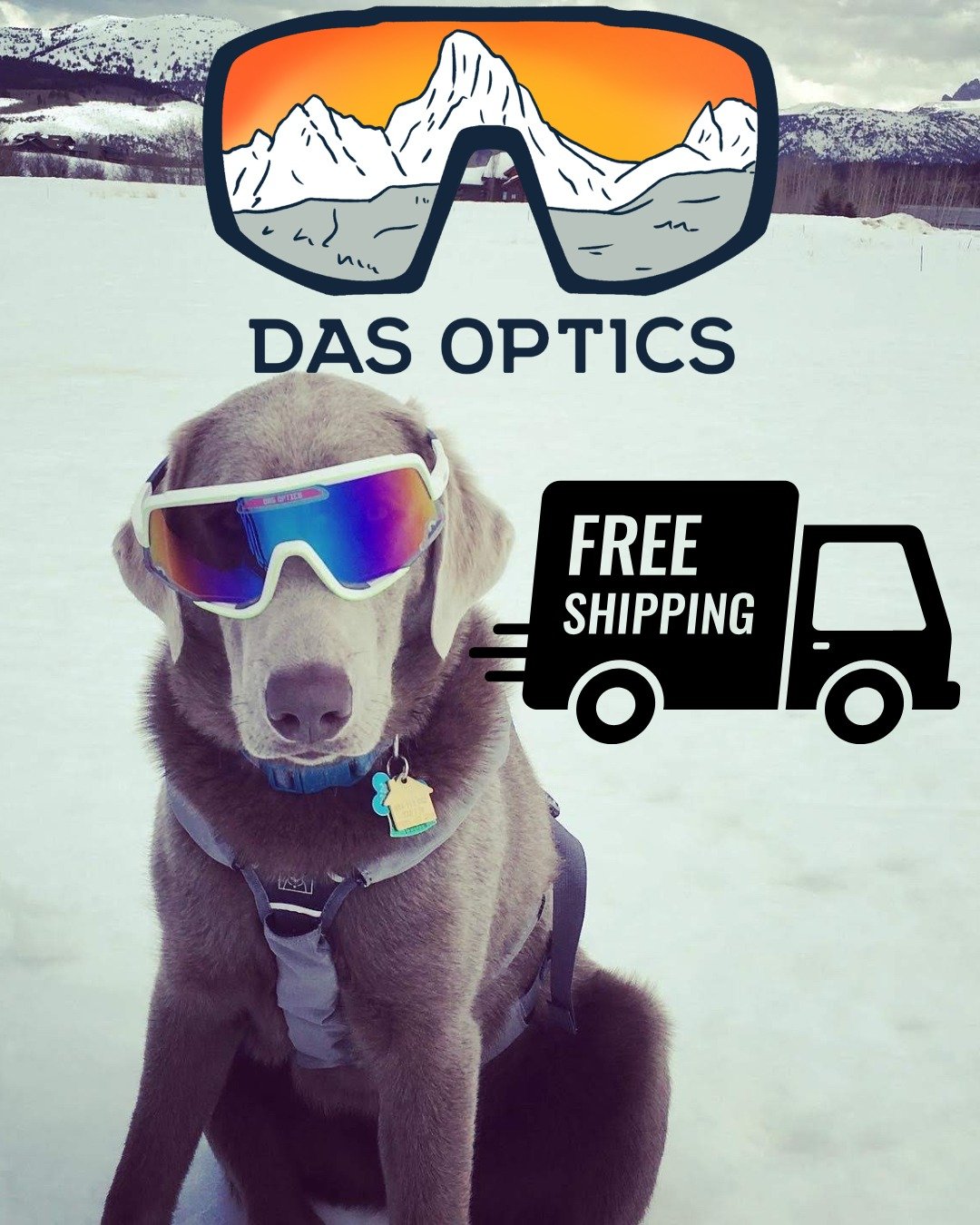 Use Code: FREESHIP...Das (pictured) says shipping, like everything else has gotten expensive but that shouldn't keep you from having some new sunglasses for Spring skiing and mountain biking.  dasoptics.net 

#DasOptics #DasOpticsEyewear #Sunglasses 