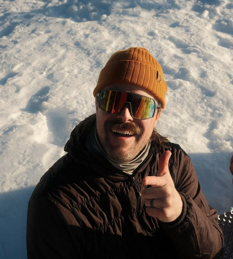 Conor wearing Das Optics Sendees 2.0 Sunglasses