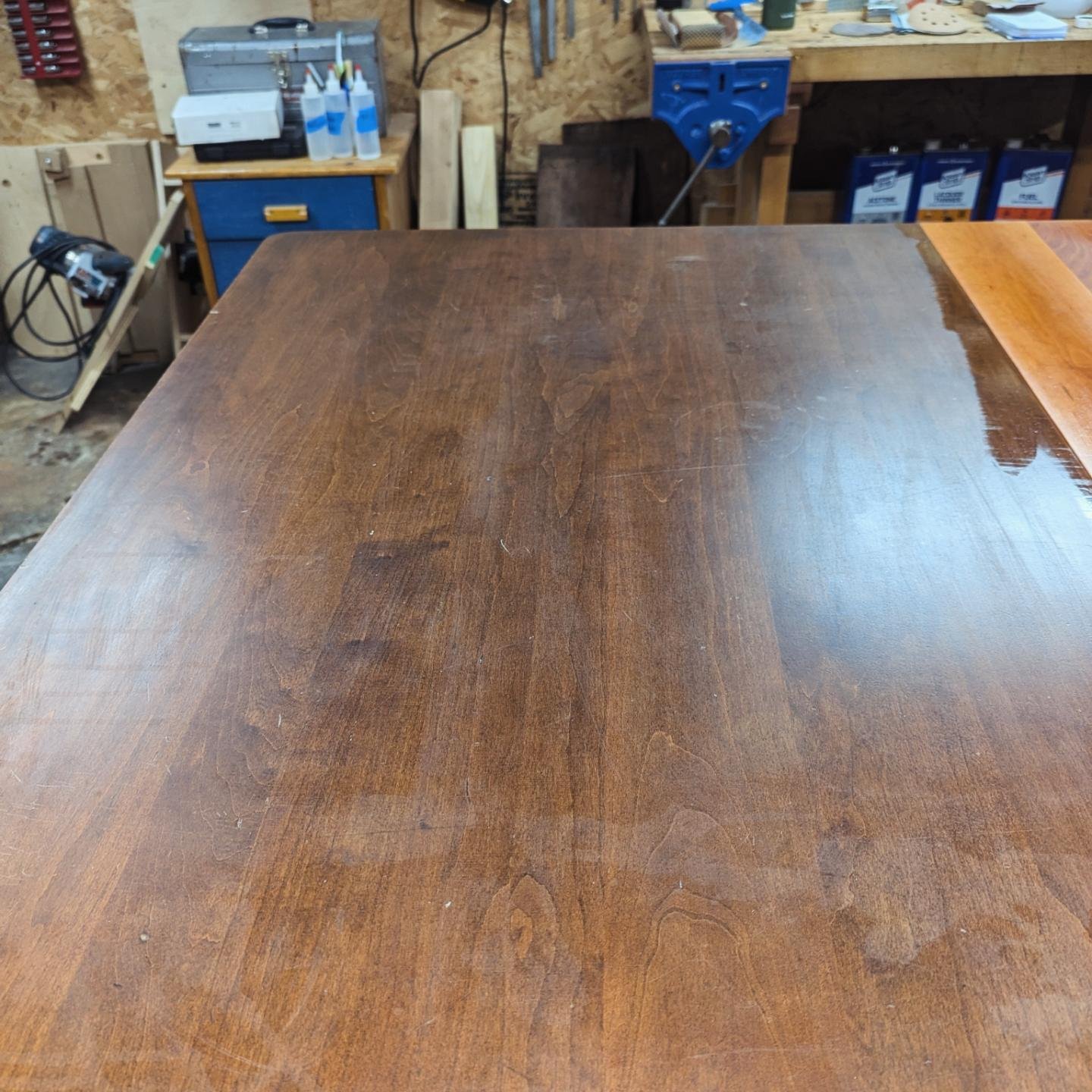Got rid of the dark stain and refinished this beautiful cherry table. 

#furniturerefinishing #furniturerepair #furniturerestoration
