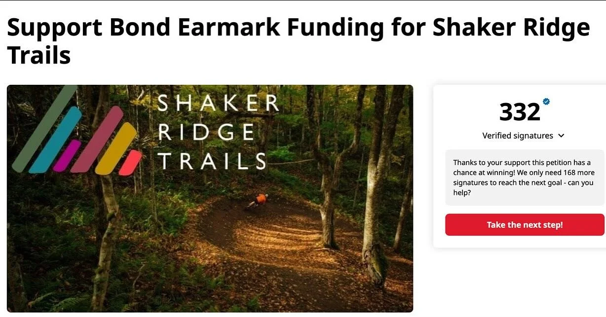 We need your support! Please consider signing this petition to urge MA state leaders to include Shaker Ridge in upcoming bond earmarks.  Link in bio for more info.  #mtb #mtbma #intheberkshires #mountainbike