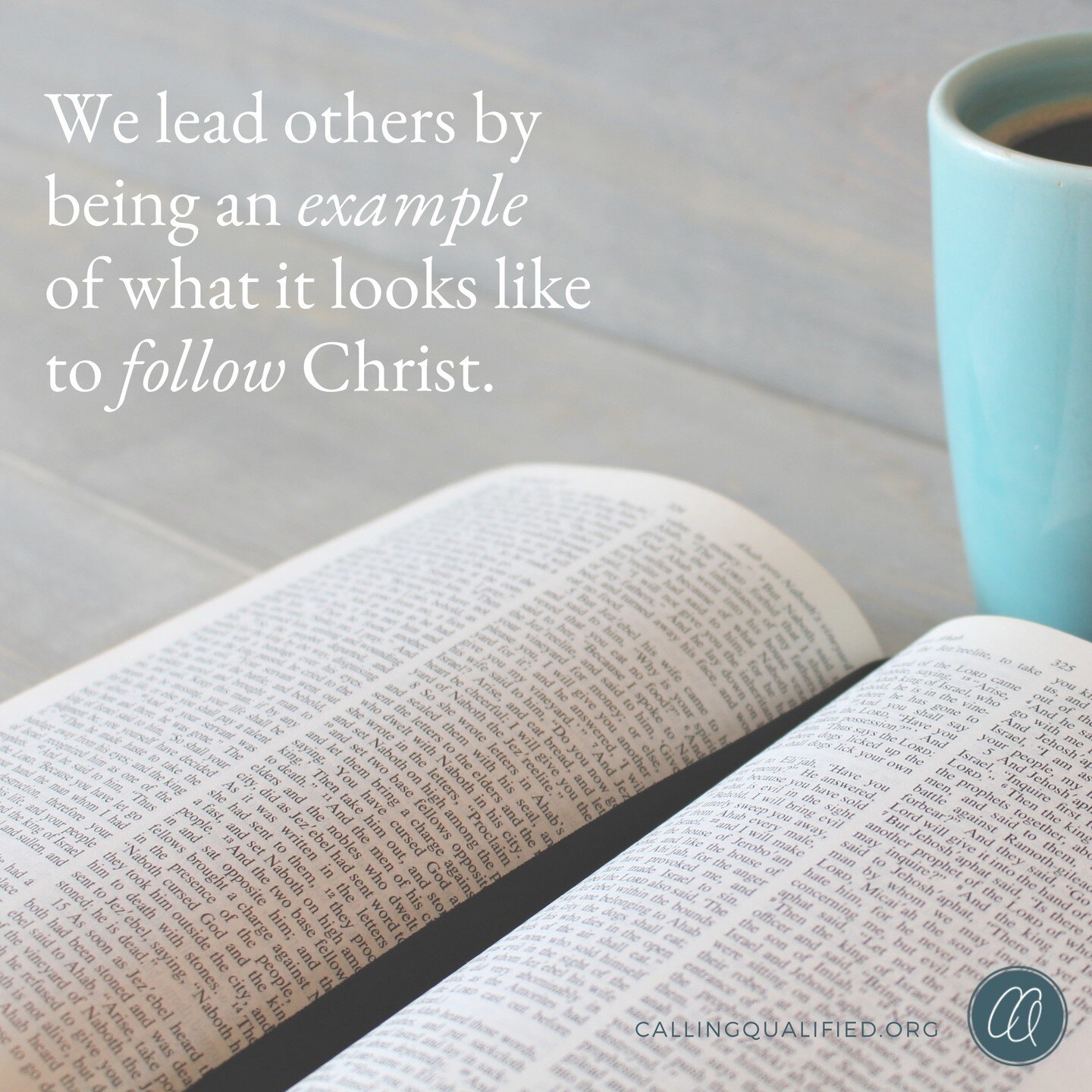 To lead, we have to serve. To lead, we have to follow. To lead, we have to submit. 

That can sound daunting, but, thankfully, we have the best example in Jesus. 

Paul said it best in 1 Corinthians 11:1:

&ldquo;Follow my example, as I follow the ex