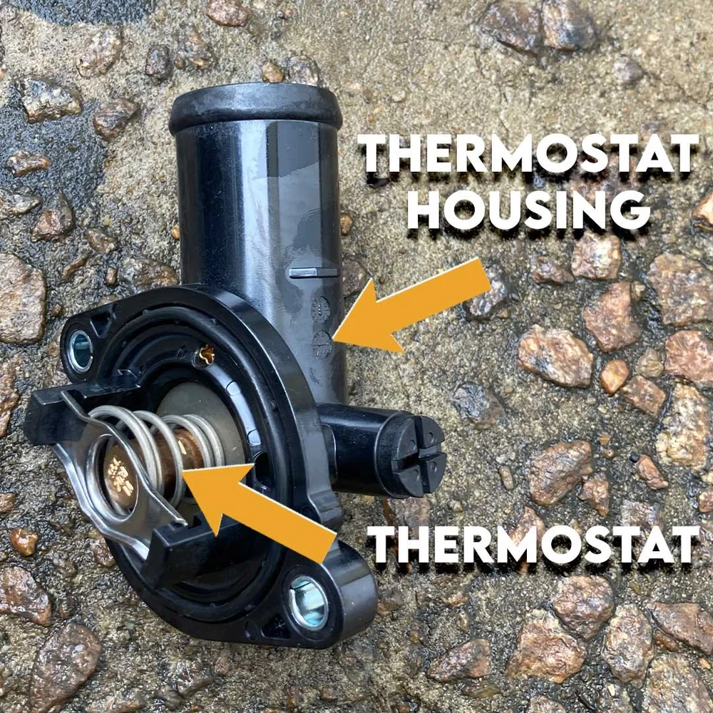 P0128 on a Chrysler 300 with 3.6L (Thermostat Location)