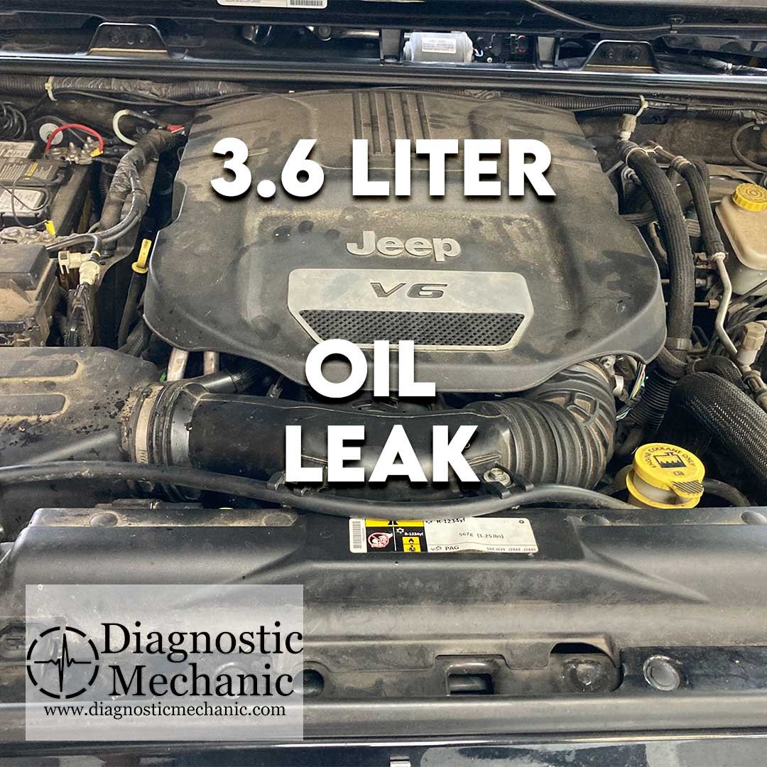 Jeep Wrangler With  Leaking Oil (Look HERE first)