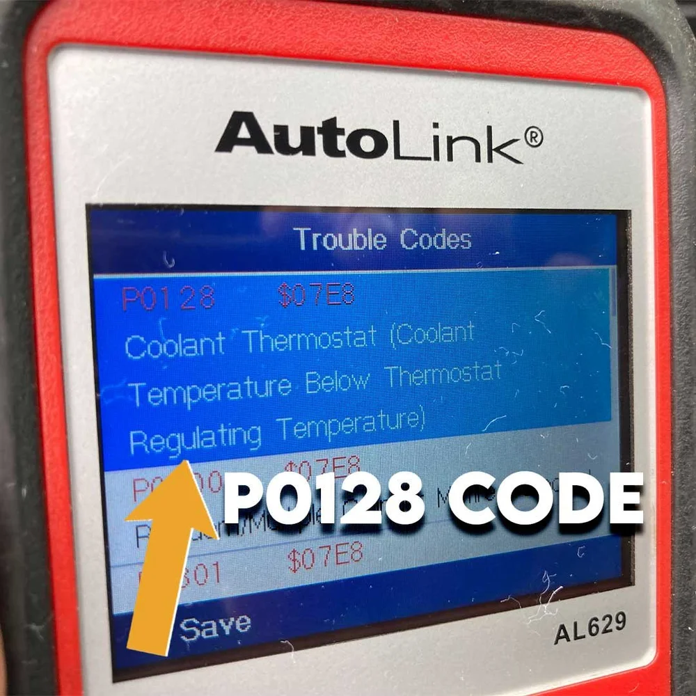 P0128 on a Chrysler 300 with 3.6L (Thermostat Location)
