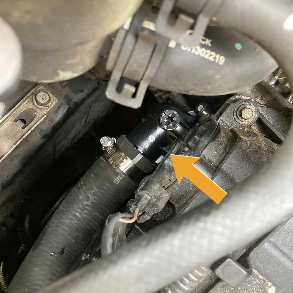 P0128 on a Chrysler 300 with 3.6L (Thermostat Location)