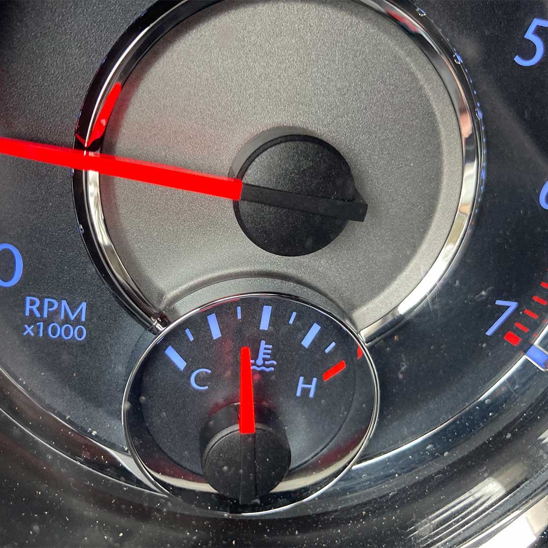 Temperature gauge on a Dodge Journey