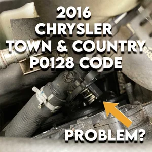 P0128 on a 2016 Chrysler Town and Country with 3.6L (Thermostat Location)