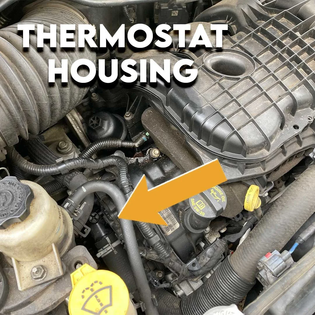 P0128 on a Chrysler 300 with 3.6L (Thermostat Location)