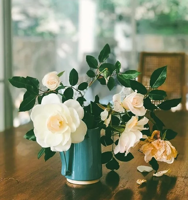 When an artist paints still life, a lot of time is put into the choosing and laying out of the subject. 
I&rsquo;m drawn to flowers because of the simple shapes, glorious colors and how satisfying I find repetition of shape.

A couple of days ago I b