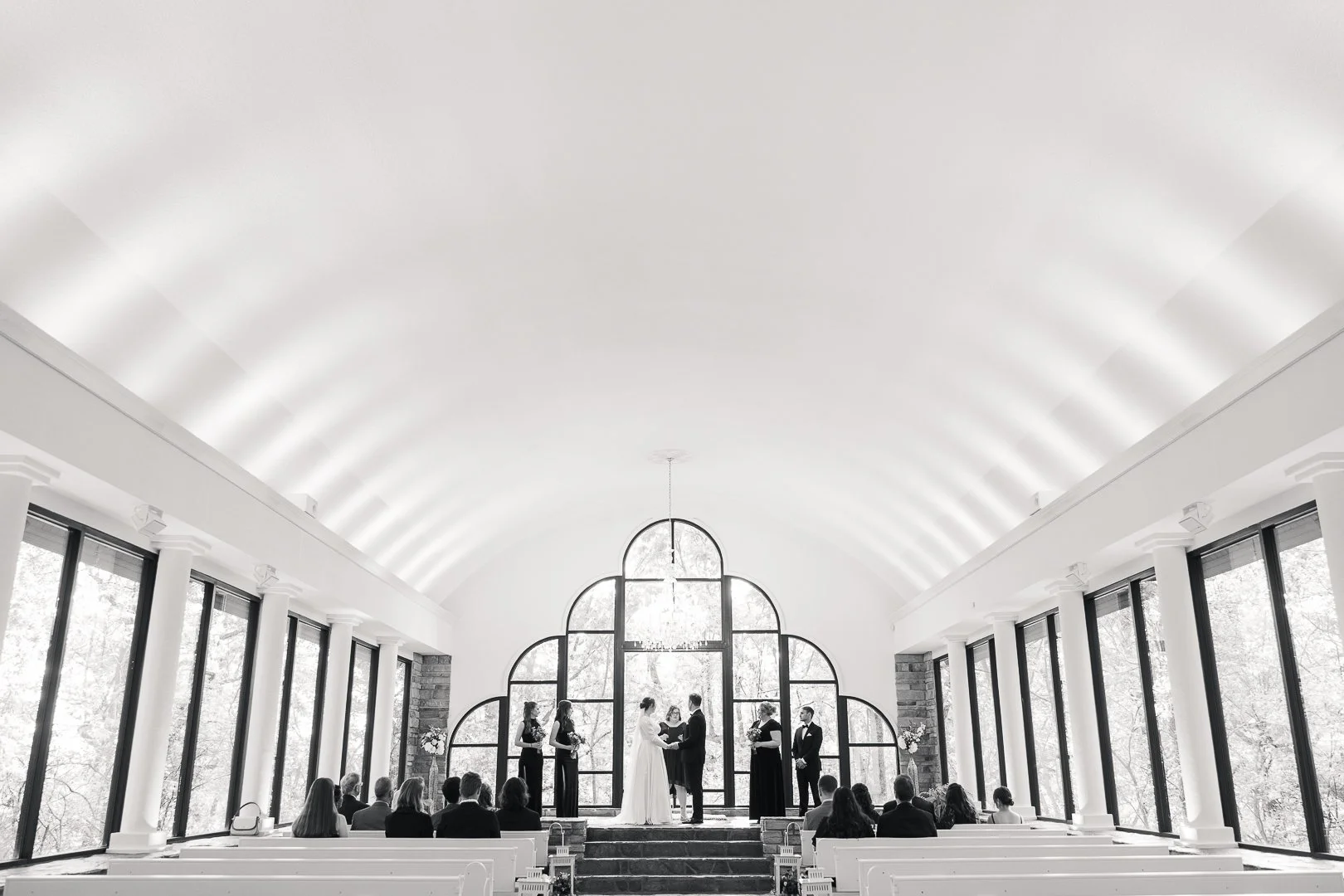 How to Make a Chapel Wedding Feel Grand (Even with a Smaller Guest Count)