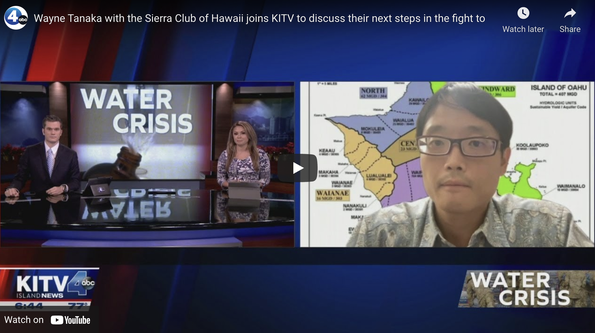Wayne Tanaka with the Sierra Club of Hawaii joins KITV