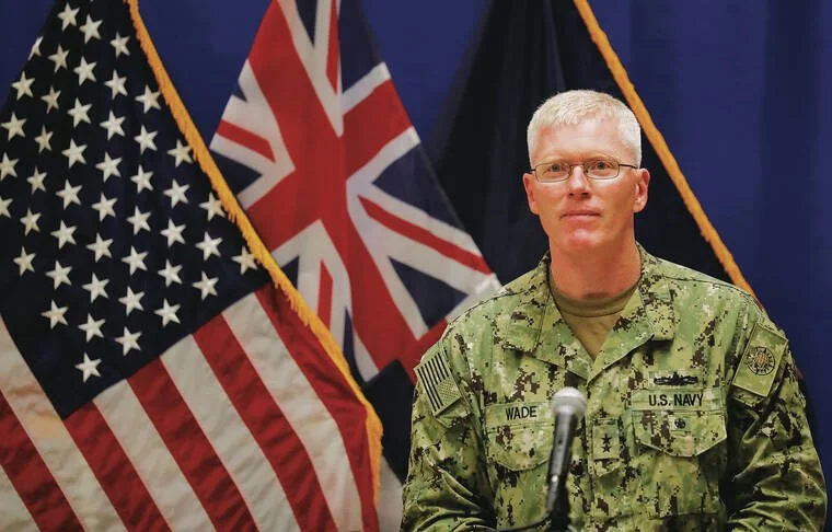 Vice Adm. John Wade is face of Navy’s Red Hill response