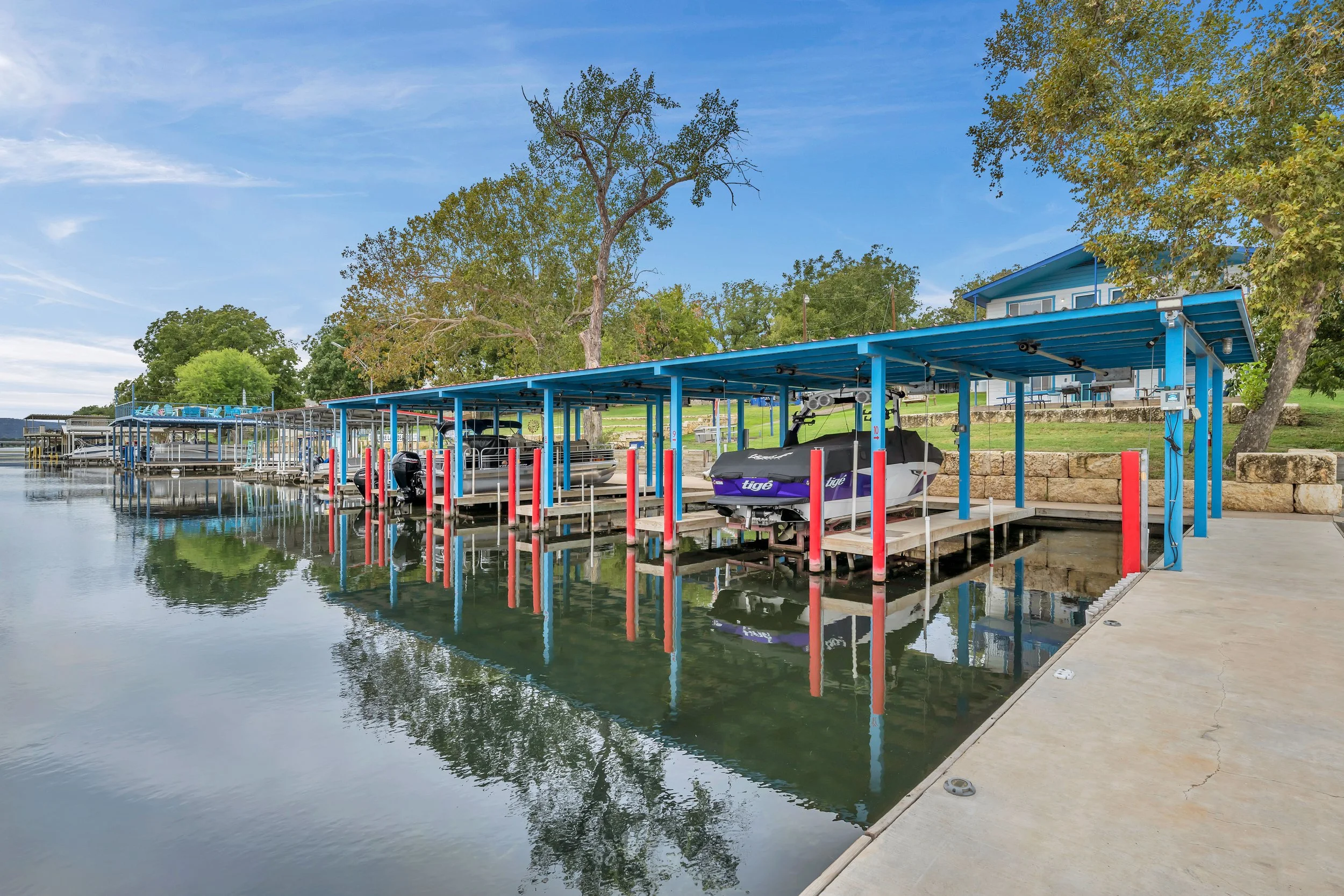 Boat docks from the docks