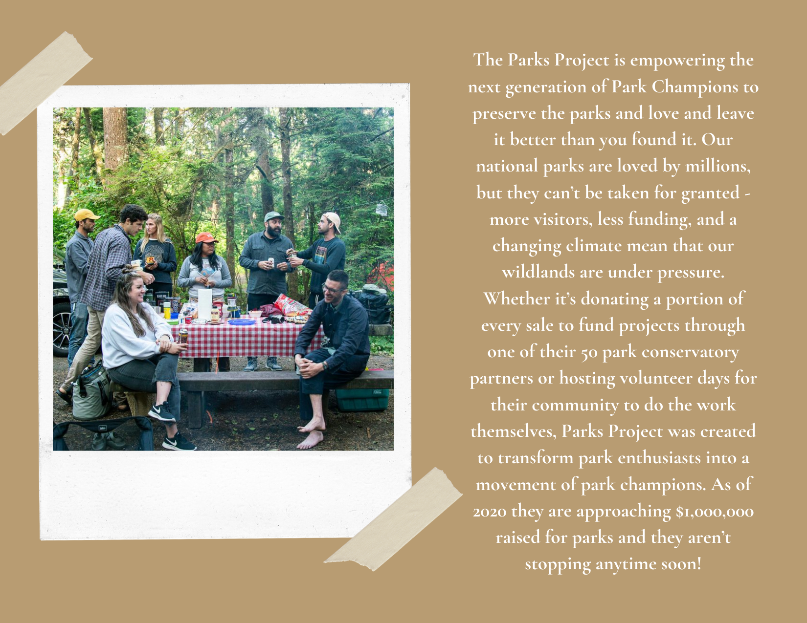 The Parks Project is empowering the next generation of Park Champions to preserve the parks and love and leave it better than you found it. Our national parks are loved by millions, but they can’t be taken for g.png
