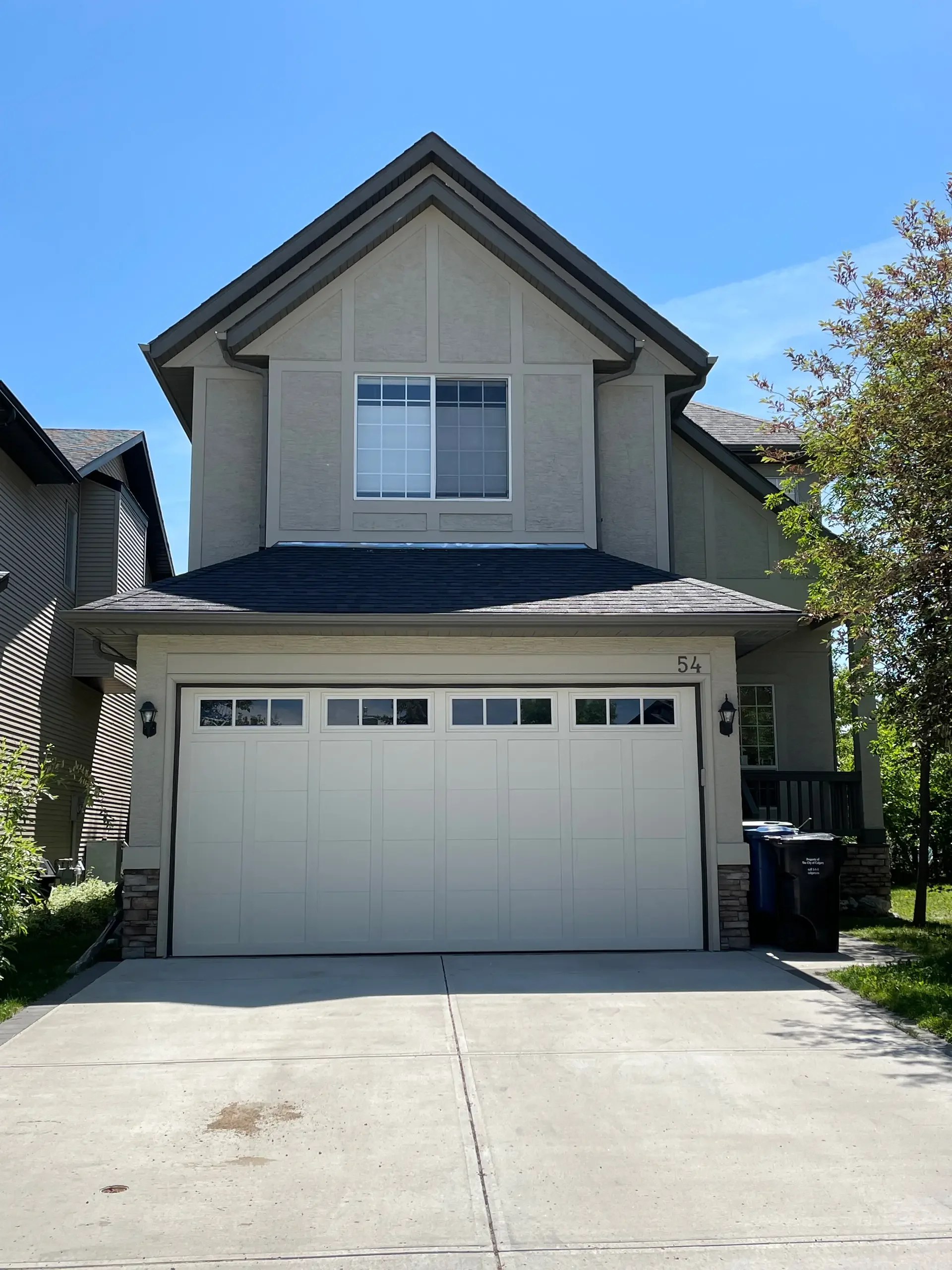 Finished exterior painting