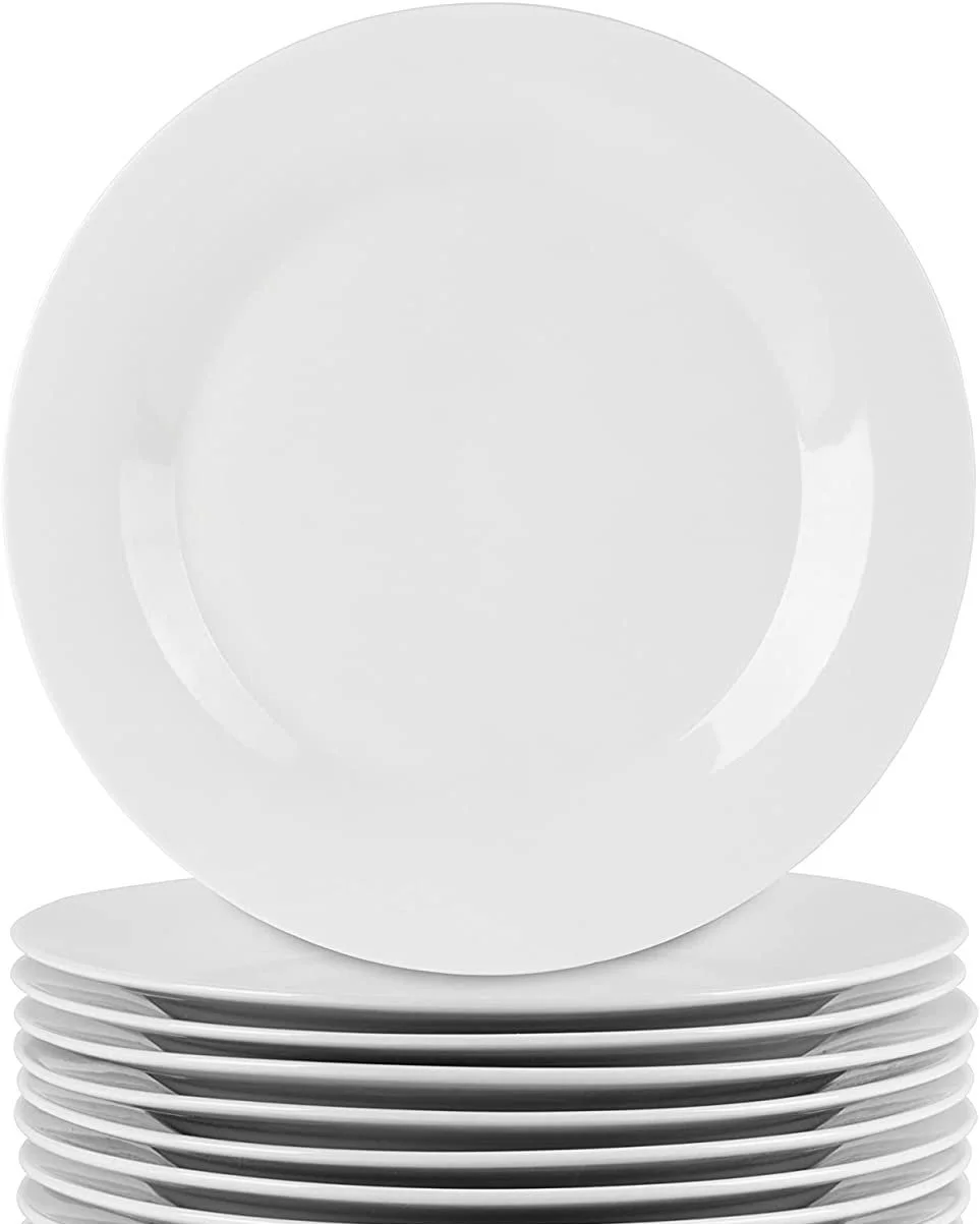 Basic white salad and appetizer plates from the Twisted Radish rental collection