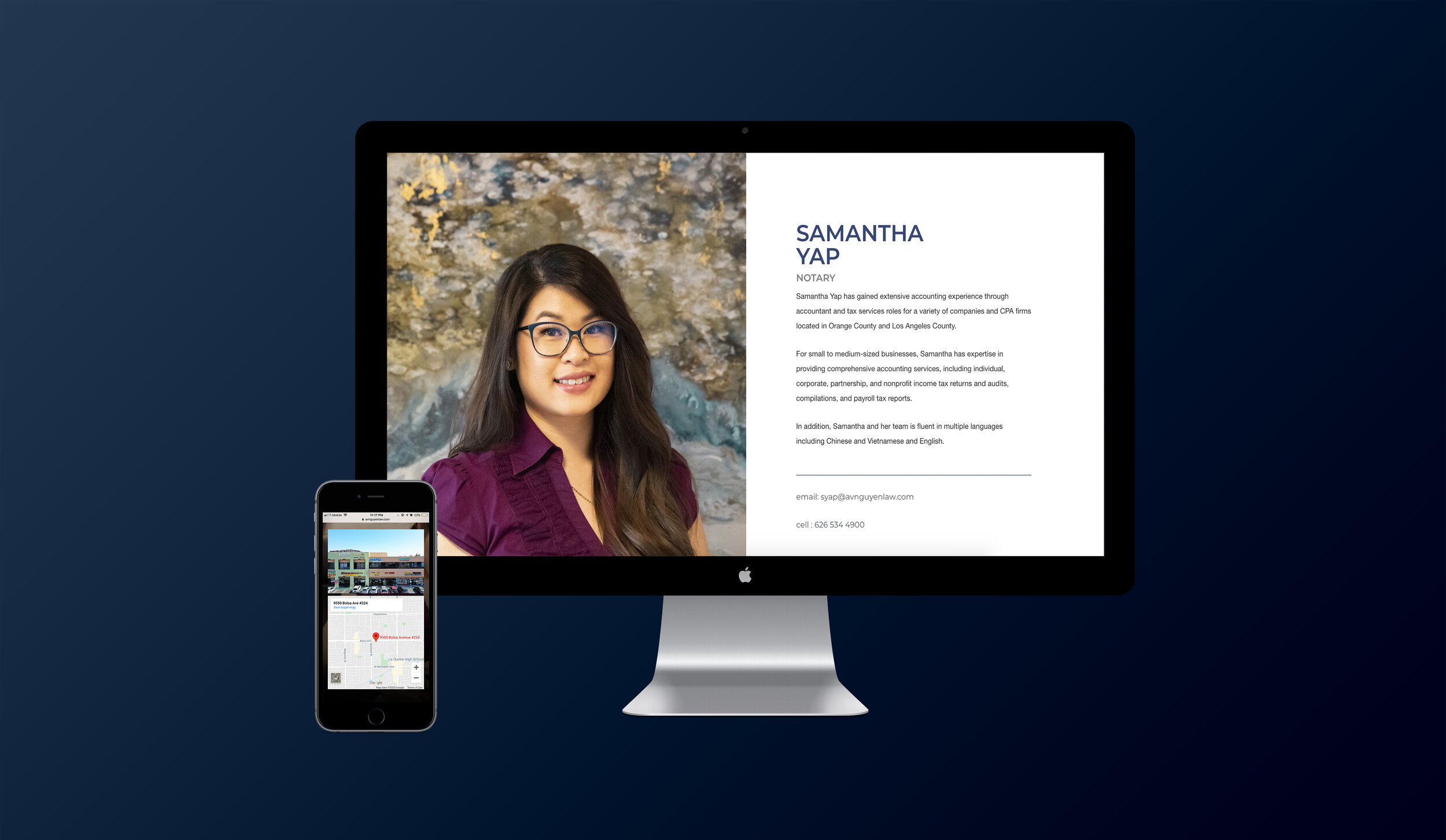 wordpress site and staff headshots