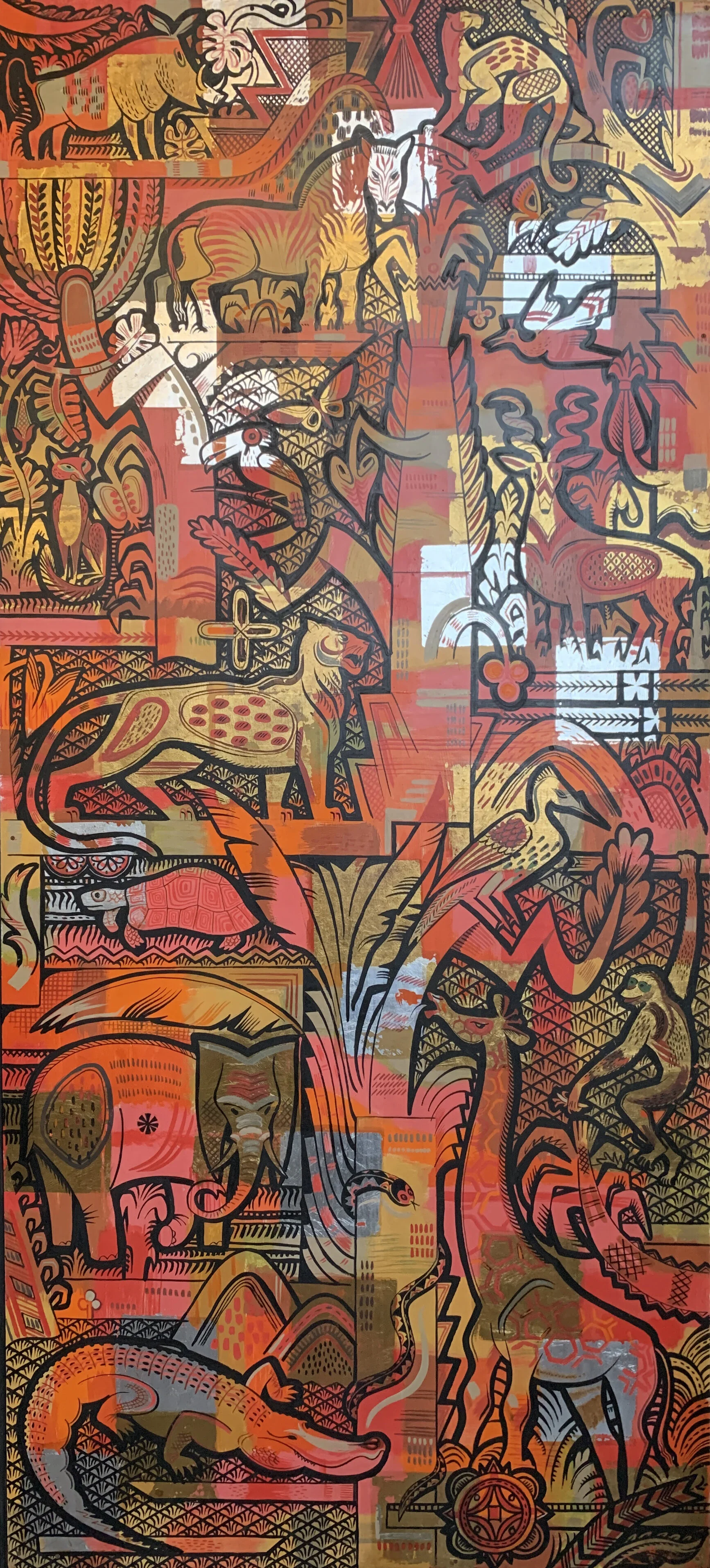 R. W. Johnstone - Jungle Scape Mural