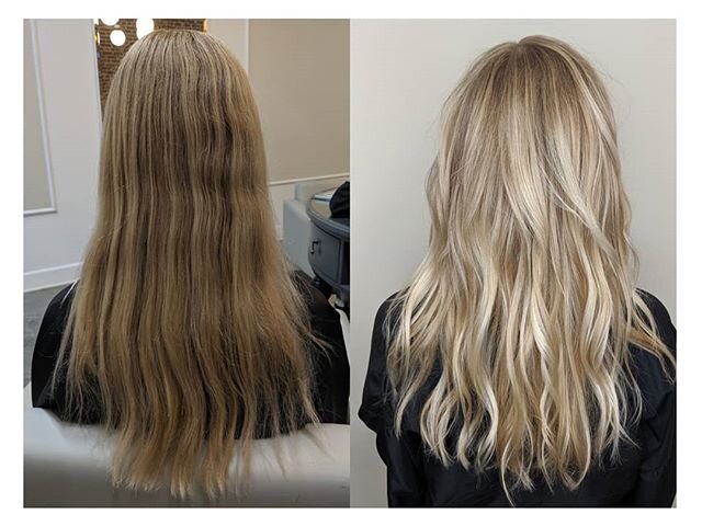 A beautiful blonde transformation 😍
&bull;Color and cut by Leigha&bull;
.
.
.
#transformation #beforeandafter #hairtransformation #fresh #shinyhair  #blondehair #blonde #balayage #wella #bestofbalayage #handpainted #freelights #longhair #pasadena
