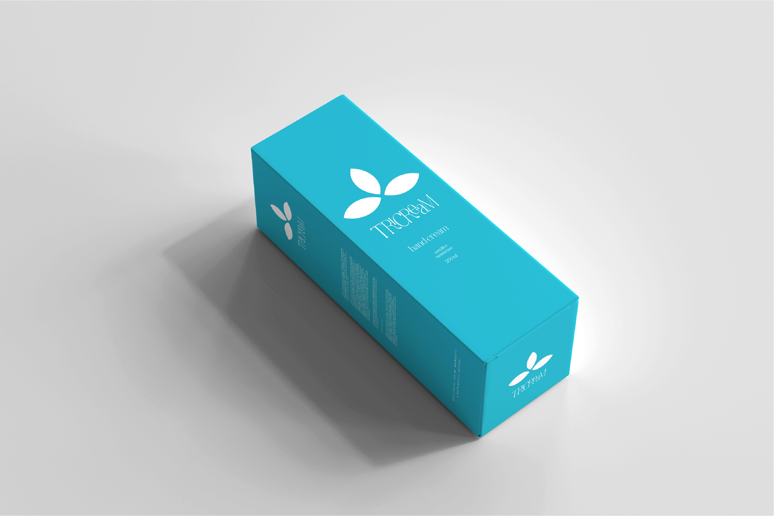 tricream blue packing design 