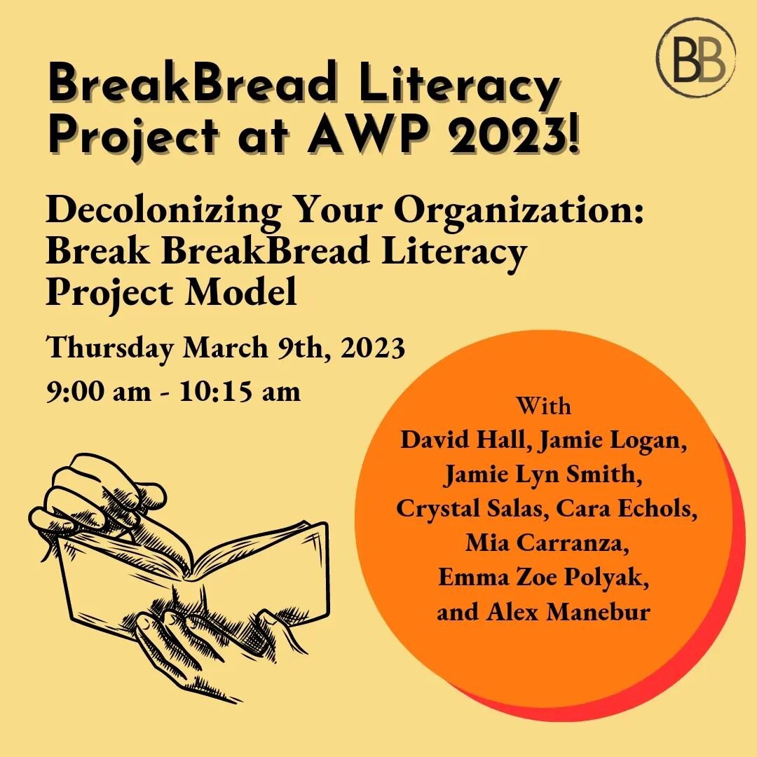 Thank you to all who joined us for  our panel at #AWP23!

#breakbreadliteracyproject #literarymagazine #youthlitmag #literarymag #youngwriters #youngcreatives #youngartists #literaryjournal #creativewriting #writingcommunity #writersofinstagram