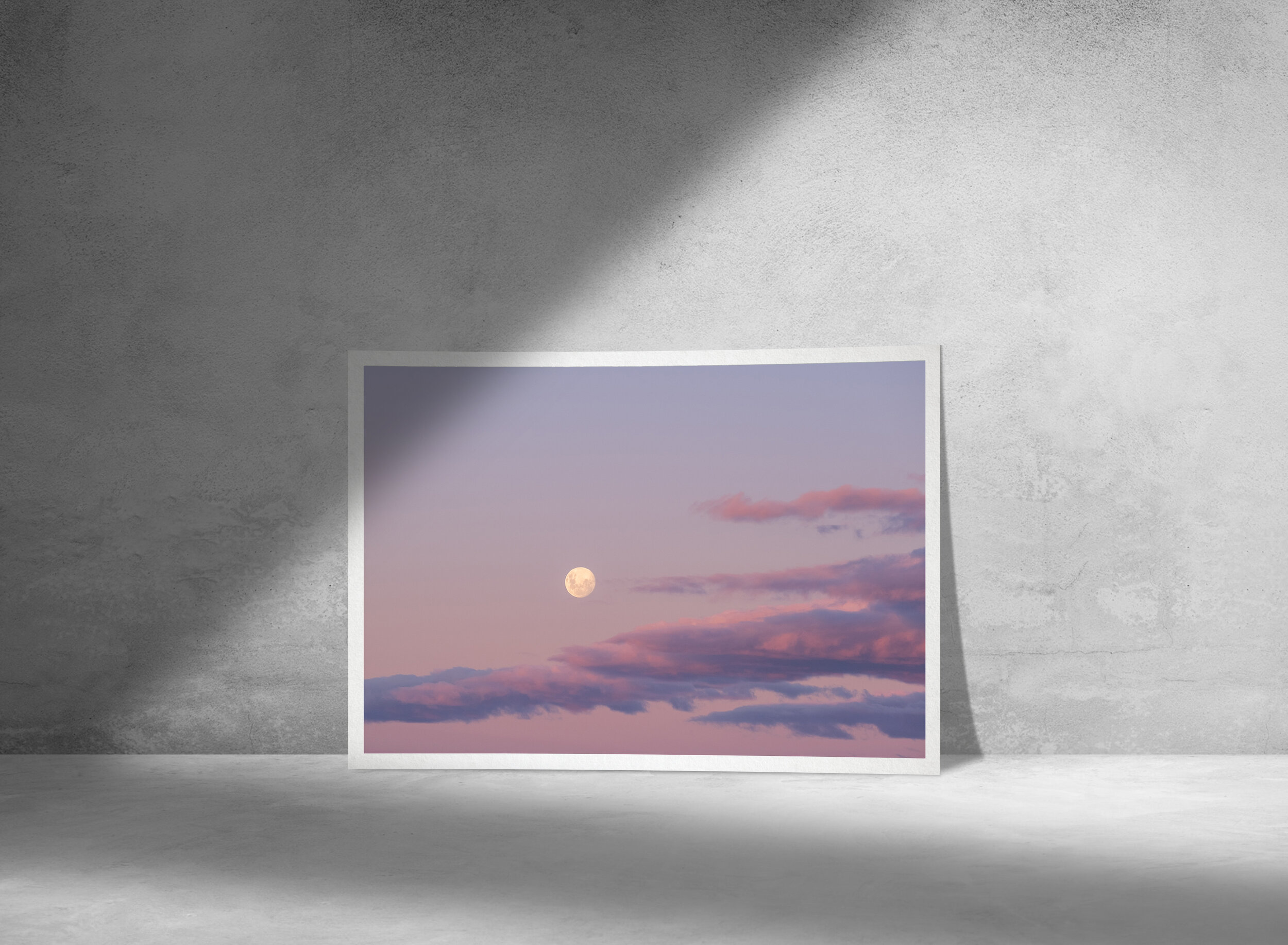 Surf Girl New Zealand Moon Photography Print in Mount Maunganui