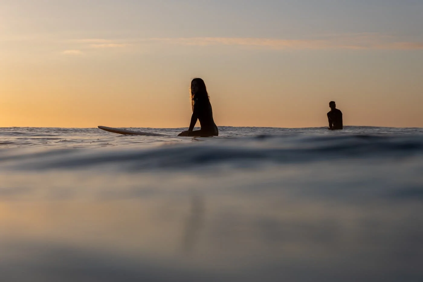in-water surf photography example showing surfer waiting in lineup using 16–55mm lens perspective