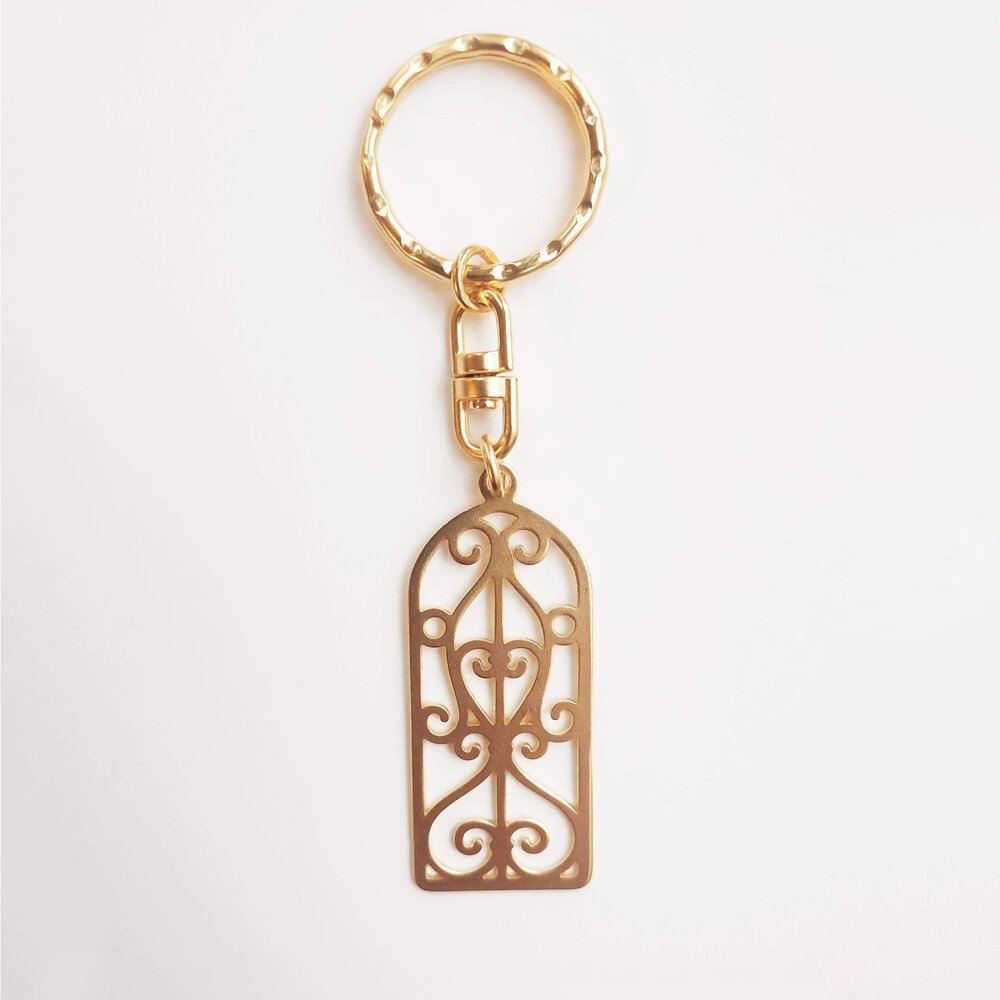 Window to Home Keychain - small — GATES OF GOLD