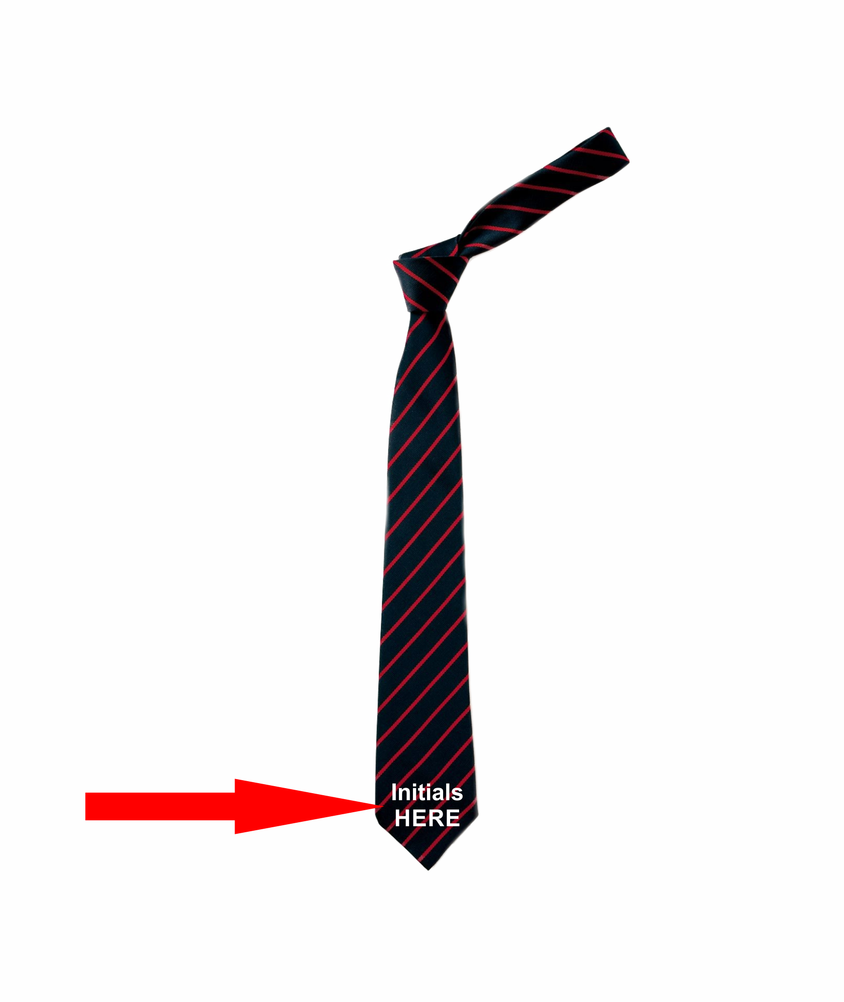 uniform_club_school_thin_stripe_tie_black_red_with_embroidery.png