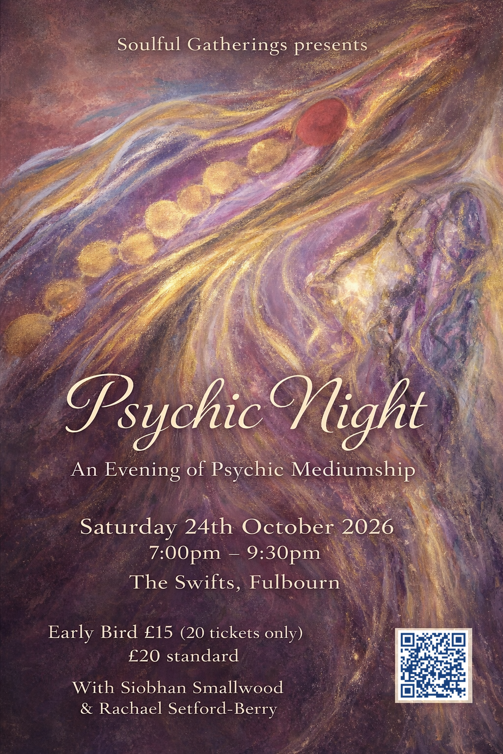 Psychic Night in Fulbourn, Cambridge – 24 October 2026