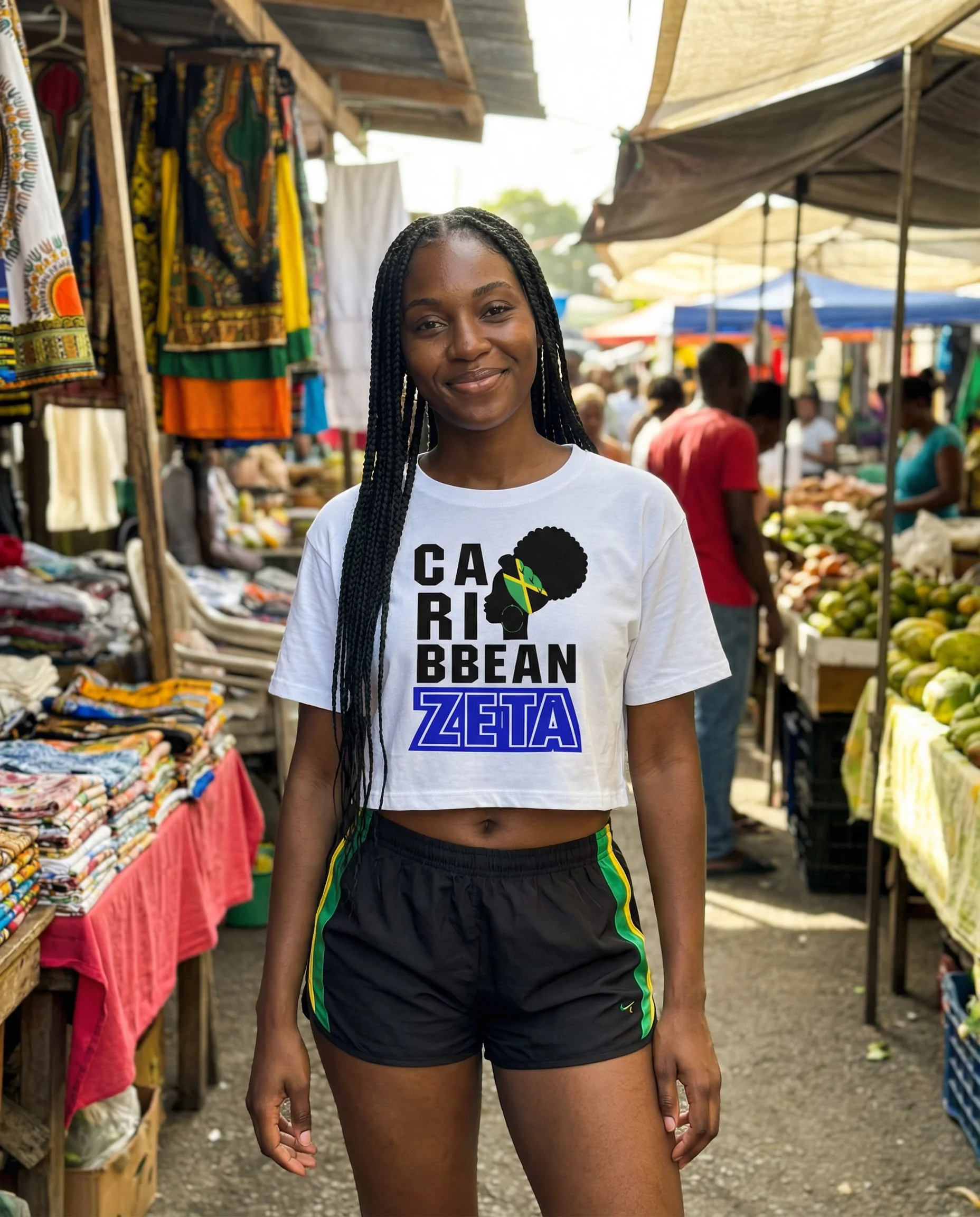 Caribbean Heritage Crop Top (Jamaica)